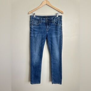 Silver Size 29 Jeans Dark Blue Denim